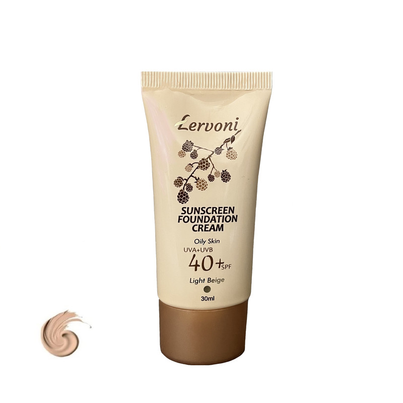 کرم ضد آفتاب رنگی لروونی SPF 40 مدل LB G01 محافظ UVA, UVB و PA+++، ضد آب، مناسب پوست های چرب حجم 30 میلی لیتر