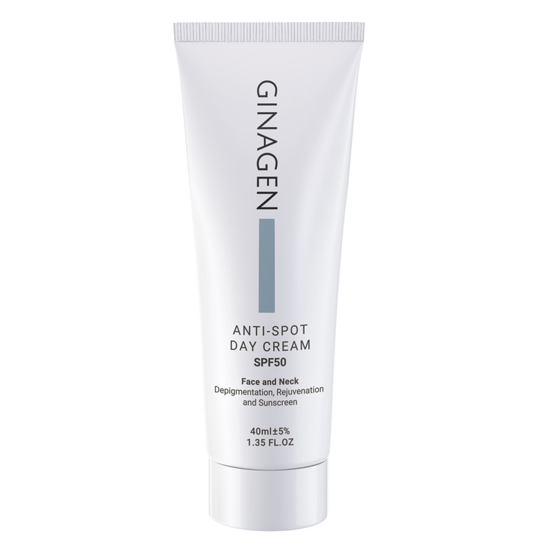 کرم ضد آفتاب بدون رنگ ژیناژن SPF 50 مدل Anti Spot  ‌مناسب انواع پوست حجم 40 میلی‌لیتر