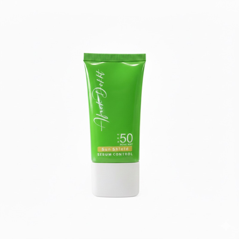 کرم ضد آفتاب بی‌رنگ صورت آفره دخت SPF 50 مدل SEBUM C ‌محافظ UVA ،UVB و PA+++،مناسب برای پوست‌ چرب و مختلط حجم 40 میلی‌لیتر