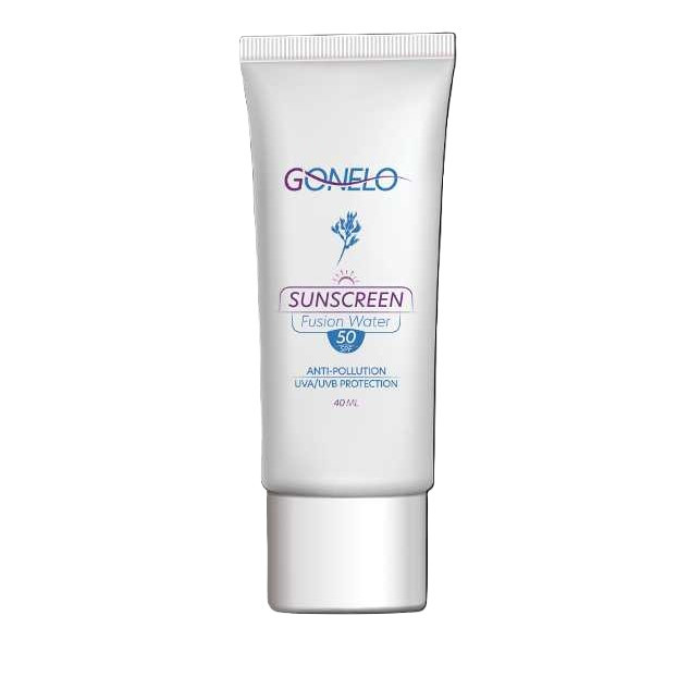 کرم ضد آفتاب بدون رنگ گونلو spf50  مدل فیوژن واتر مناسب برای انواع پوست حجم 40 میلی‌لیتر
