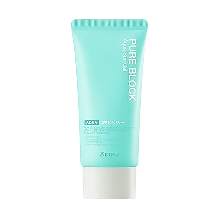 ژل ضد آفتاب بدون رنگ اپیو  SPF 50 مدل AQUA ‌مناسب انواع پوست حجم 50 میلی‌لیتر