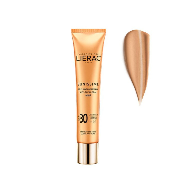 کرم ضد آفتاب رنگی لیراک SPF 30 مدل  اسید هیالورونیک ‌مناسب انواع پوست‌ حجم 40 میلی‌لیتر