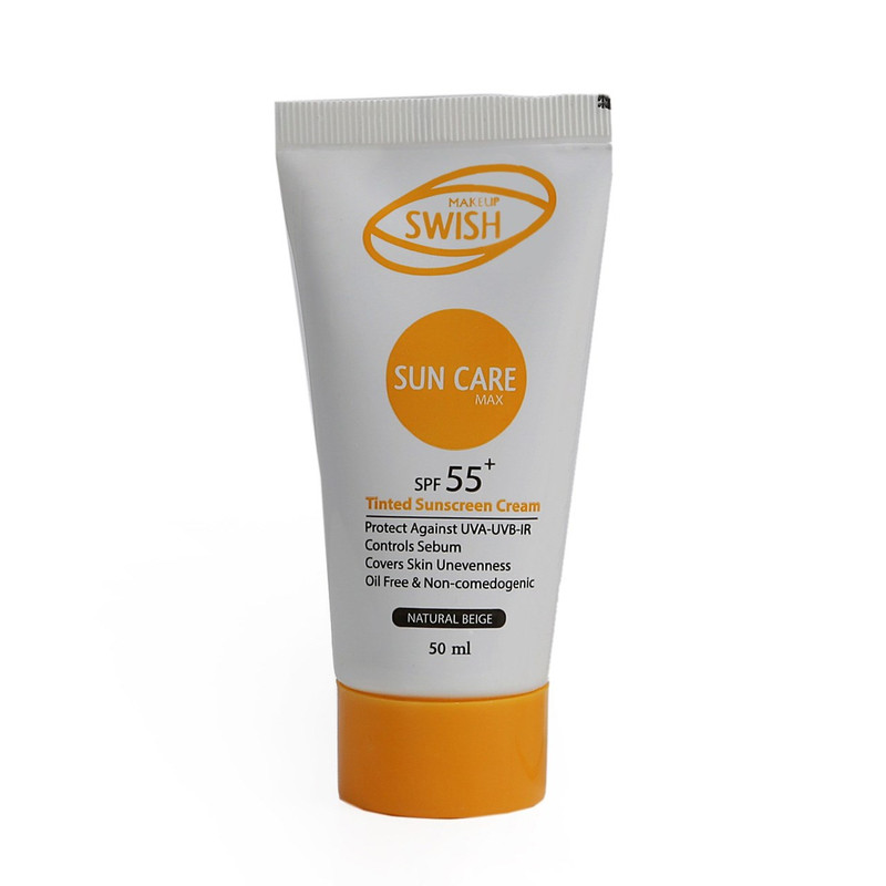 کرم ضد آفتاب رنگی سوئیش میکاپ مدل SPF55 مناسب انواع پوست حجم 50 میلی لیتر