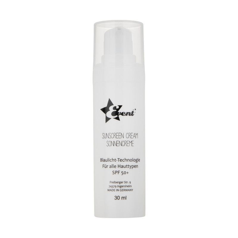 کرم ضد آفتاب بی‌رنگ ایونت، SPF 50، مدل Blue Light Technology، مناسب انواع پوست با حجم 30 میلی لیتر، محافظت‌کننده در برابر  اشعه‌های UVA و UVB و فاقد پارابن، دارای فرمولاسیون فاقد چربی، با ماندگاری 2 ساعته