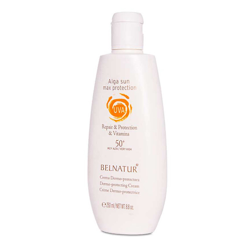 لوسیون ضد آفتاب بدون رنگ بلنیچر مدل AlGa Sun SPF 50 مناسب انواع پوست حجم 250 میلی لیتر