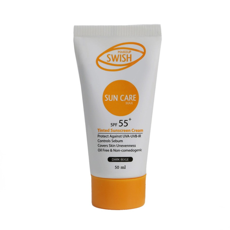 کرم ضد آفتاب رنگی سوئیش میکاپ مدل SPF 55 مناسب انواع پوست حجم 50 میلی لیتر