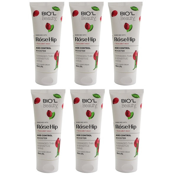 کرم مرطوب کننده بیول مدل Rose Hip حجم 60 میلی لیتر مجموعه 6 عددی