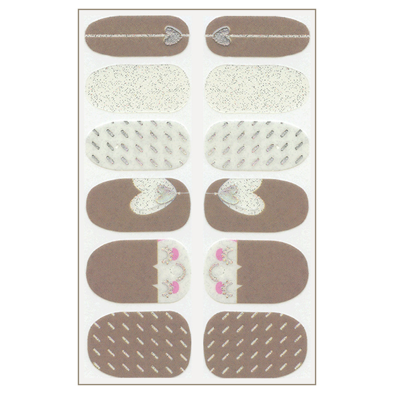 استیکر طراحی ناخن مدل ژله ای کد L34