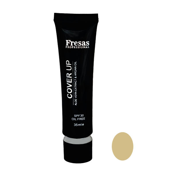 کرم پودر مایع فرساس SPF30  مدل COVER UP شماره F405 مناسب برای انواع پوست حجم 35 میلی لیتر