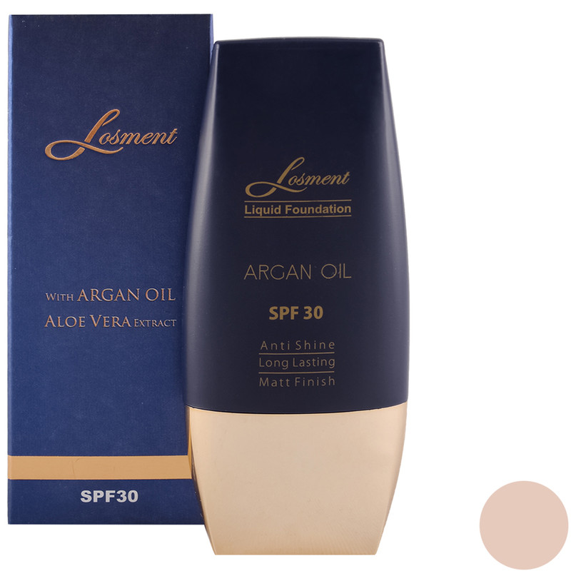 کرم پودر لوسمنت SPF30 حاوی روغن آرگان و آلوئه ورا شماره L223 حجم 30 میلی لیتر