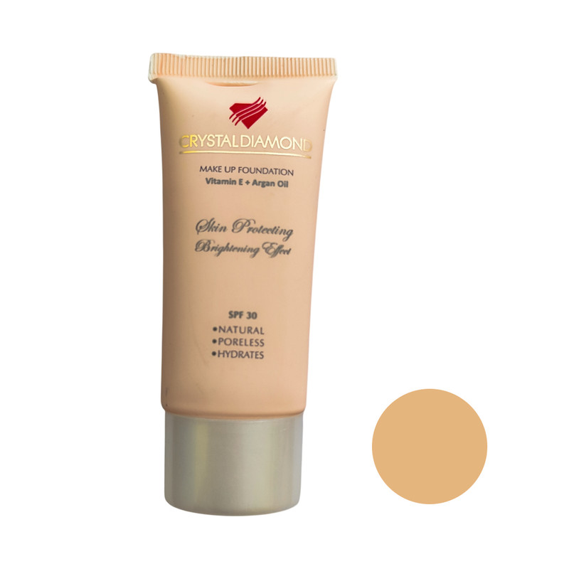 کرم پودر SPF30 کریستال دایموند مدل گلدن بژ شماره F27 حجم 30 میلی لیتر