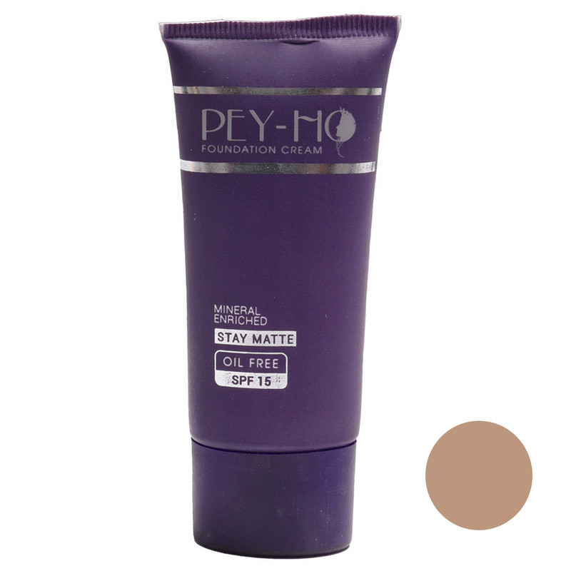 کرم پودر مایع SPF 15 پی هو مدل 02 شماره 12 مناسب برای انواع پوست حجم 30 میلی‌لیتر