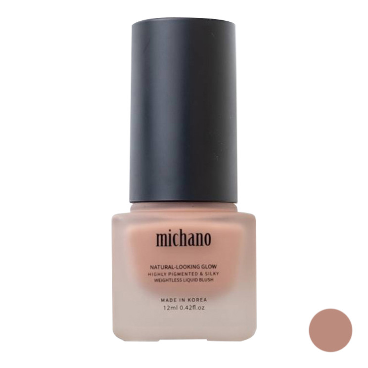 رژگونه مایع براق میچانو مدل Light Natural شماره 1