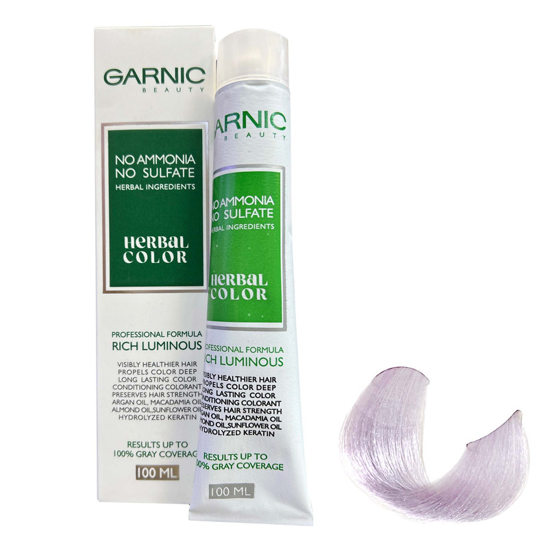 رنگ مو گارنیک مدل NO-AMMONIA شماره 9.21 حجم 100 میلی لیتر رنگ بلوند مرواریدی خیلی روشن