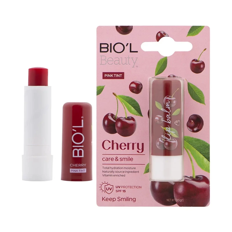 بالم لب بیول Biol مدل Care And Smile با رایحه گیلاس 4 گرم