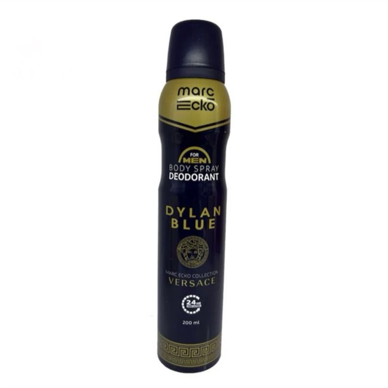 اسپری خوشبو کننده بدن مردانه ورساچه دیلان بلو Versace Dylan Blue مارک اکو حجم 200 میل