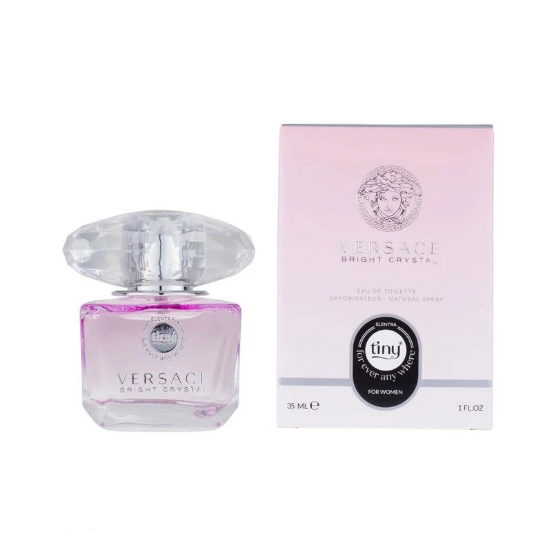 عطر جیبی النترا تاینی مدل Versace Bright Crystal حجم 35 میلی لیتر