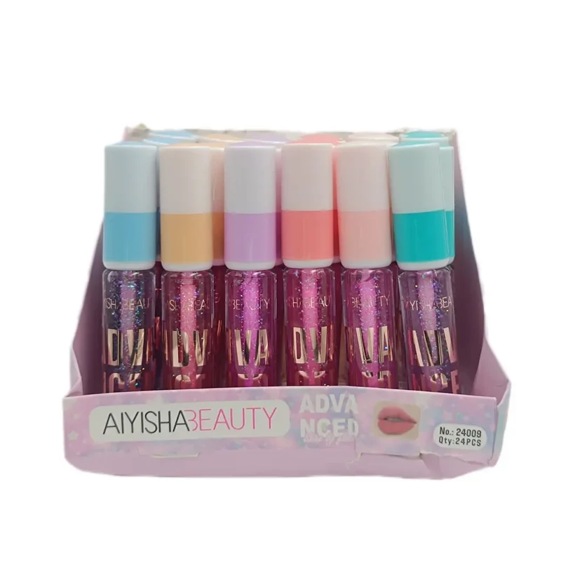 برق لب حرارتی شاین دار رنگی برند AIYISHA BEAUTY