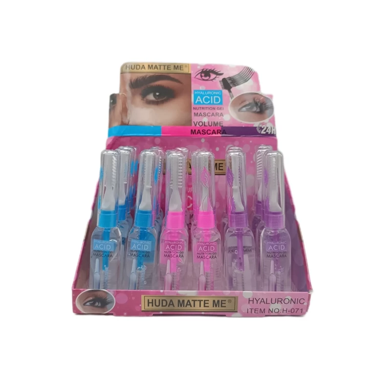ژل حالت دهنده براش دار ابرو و مژه هیالورونیک اسید برند HUDA MATTE ME