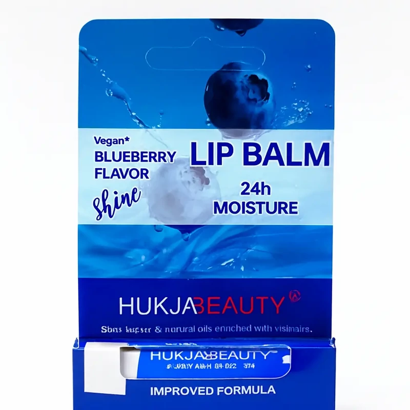 بالم لب رایحه بلوبری برند هکجا بیوتی | hukja beauty