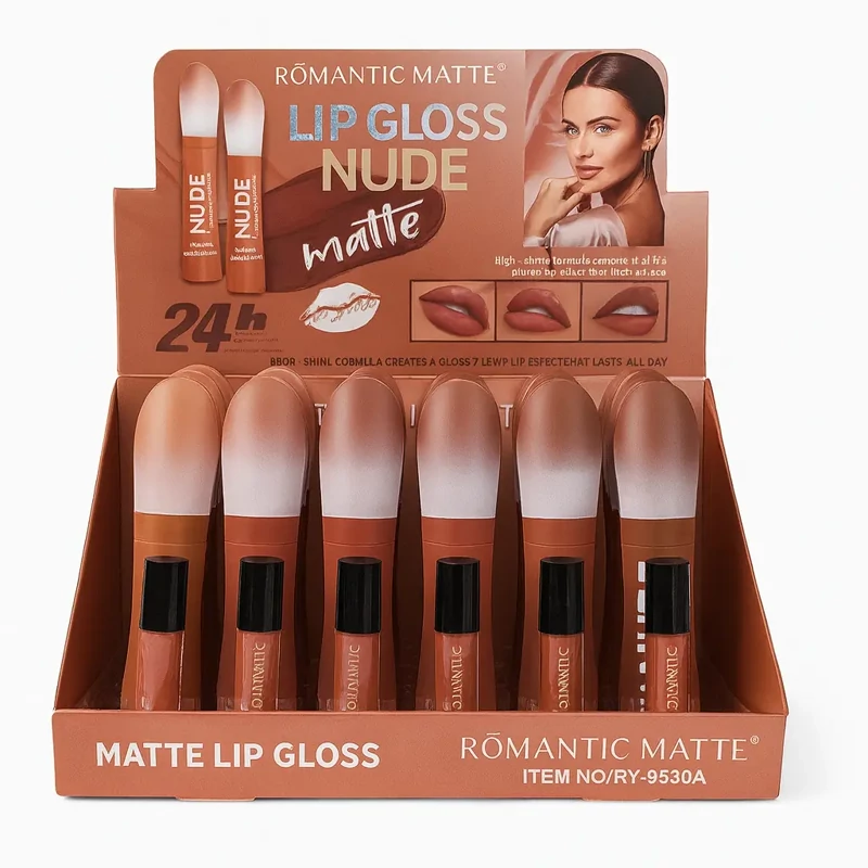 رژ لب مایع مات تستر دار مدل نود برند رومانتیک مات | Romantic Matte