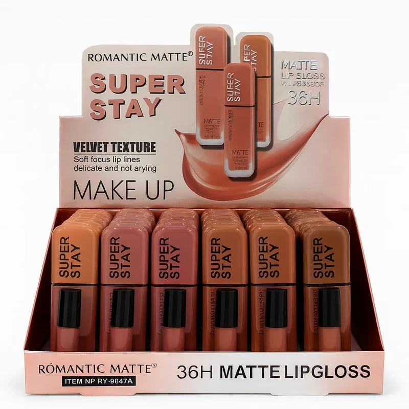 رژ لب مایع تستردار مدل Super Stay برند Romantic Matte