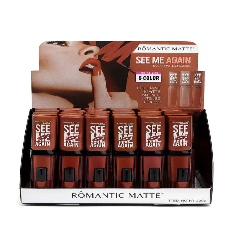 رژ لب مایع تستردار مات مدل SEE ME AGAIN برند Romantic Matte
