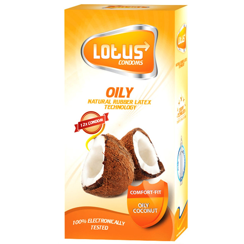 کاندوم لوتوس مدل Oily بسته 12 عددی