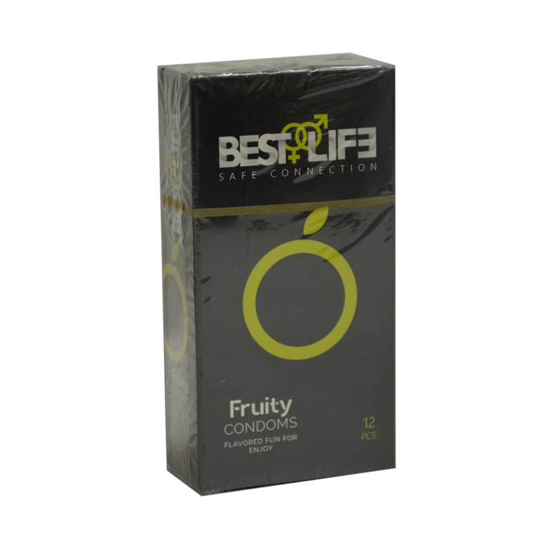کاندوم بست لایف مدل Fruity کد 001 بسته 12 عددی