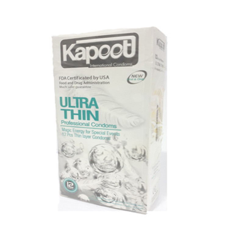 کاندوم کاپوت مدل Ultra Thin بسته 12 عددی