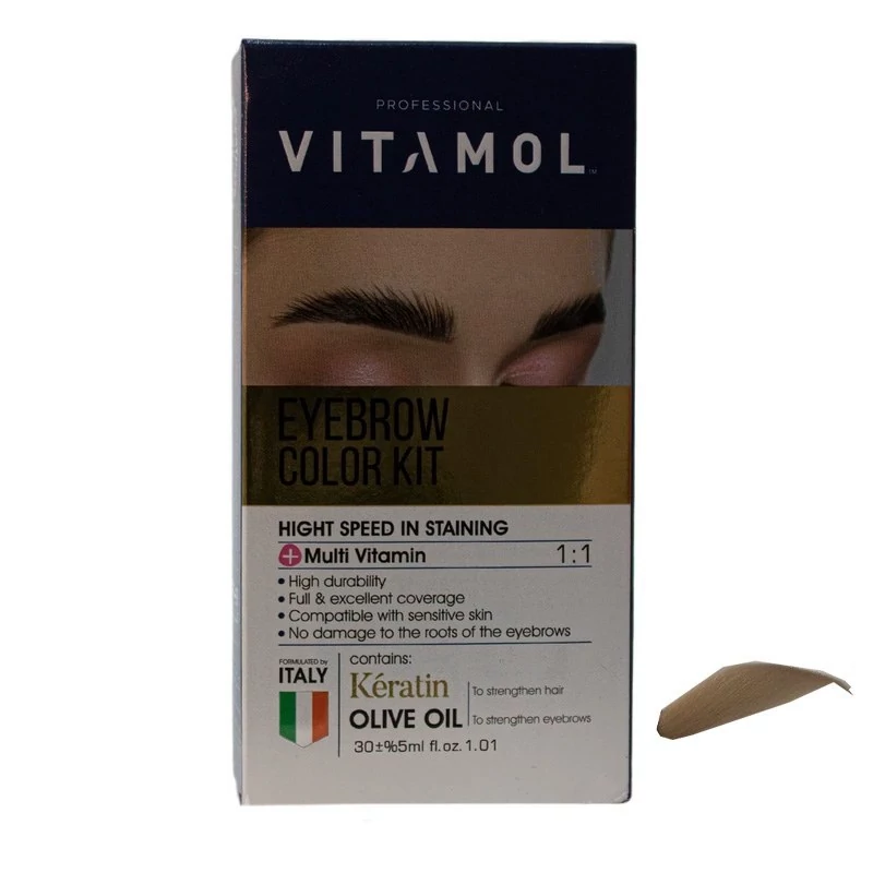 کیت رنگ ابرو ویتامول شماره K3 رنگ کنفی 30ml