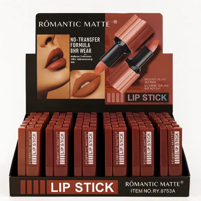 رژ لب جامد تستردار برند رومانتیک مات ROMANTIC MATTE