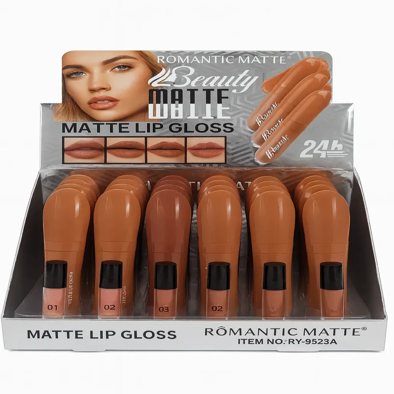 رژ لب مایع تستردار مدل Beauty Matte برند Romantic Matte