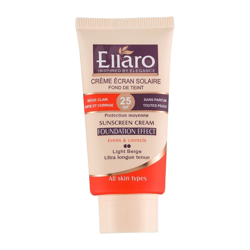 ضدآفتاب کرم پودری الارو دو نقطه SPF 25 اصلی لیبل دارLight beige