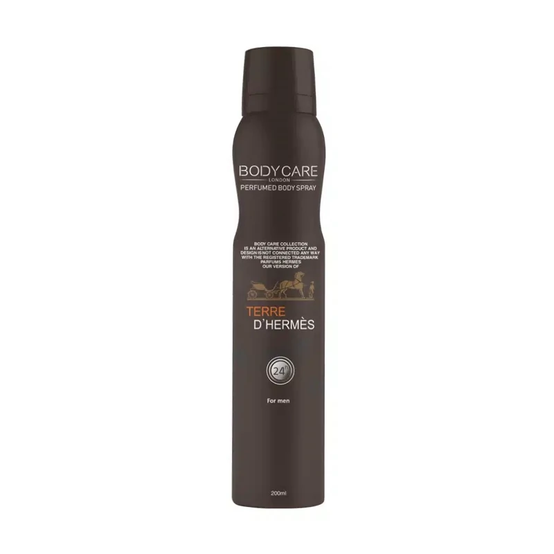 اسپری بادی کر bodycare اسپری بدن رایحه ی تق هرمز  terre dhermes