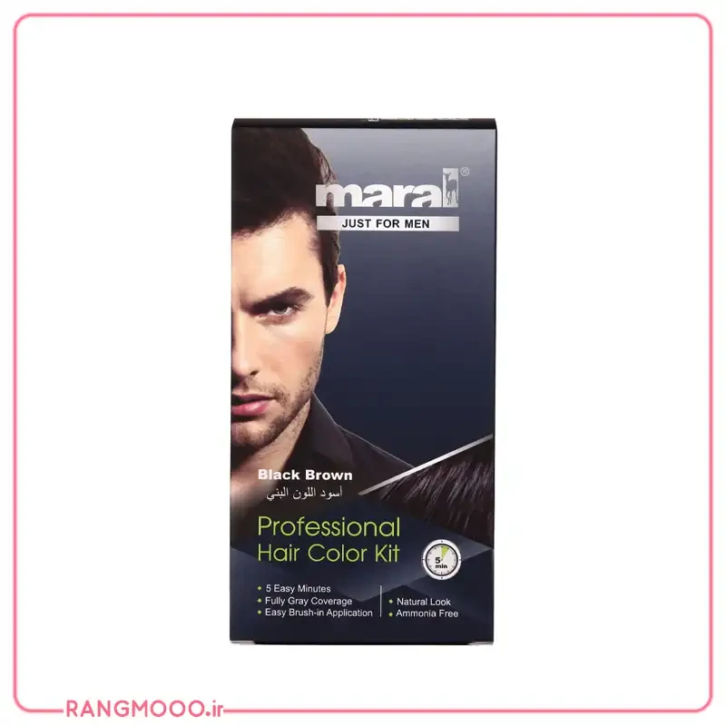 مارال کیت رنگ مو اقایان Black Brown