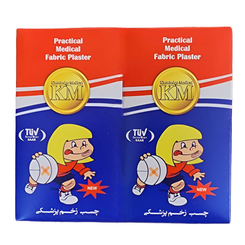 چسب زخم کی ام مدل KM1873172 دو بسته 50 عددی
