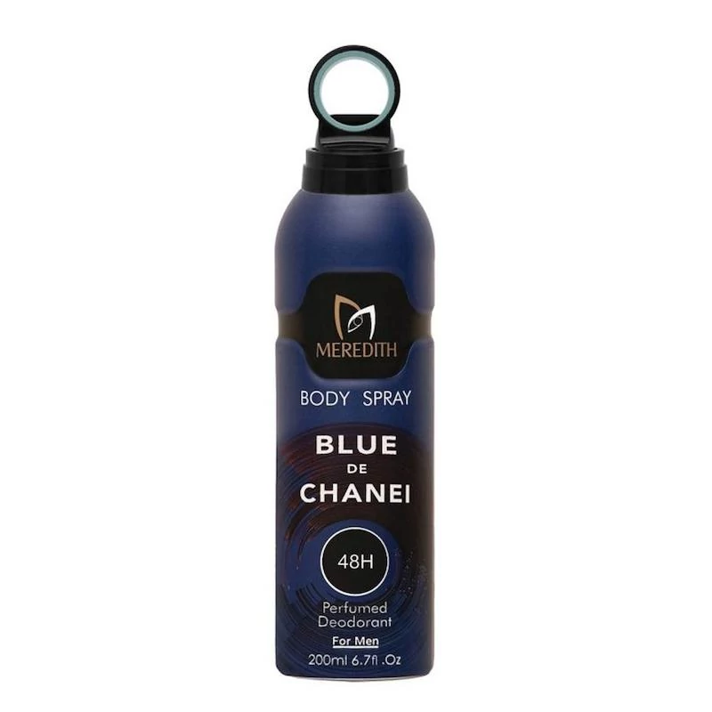 اسپری بدن مردانه مردیت رایحه Blue De Chanel حجم 200 میل